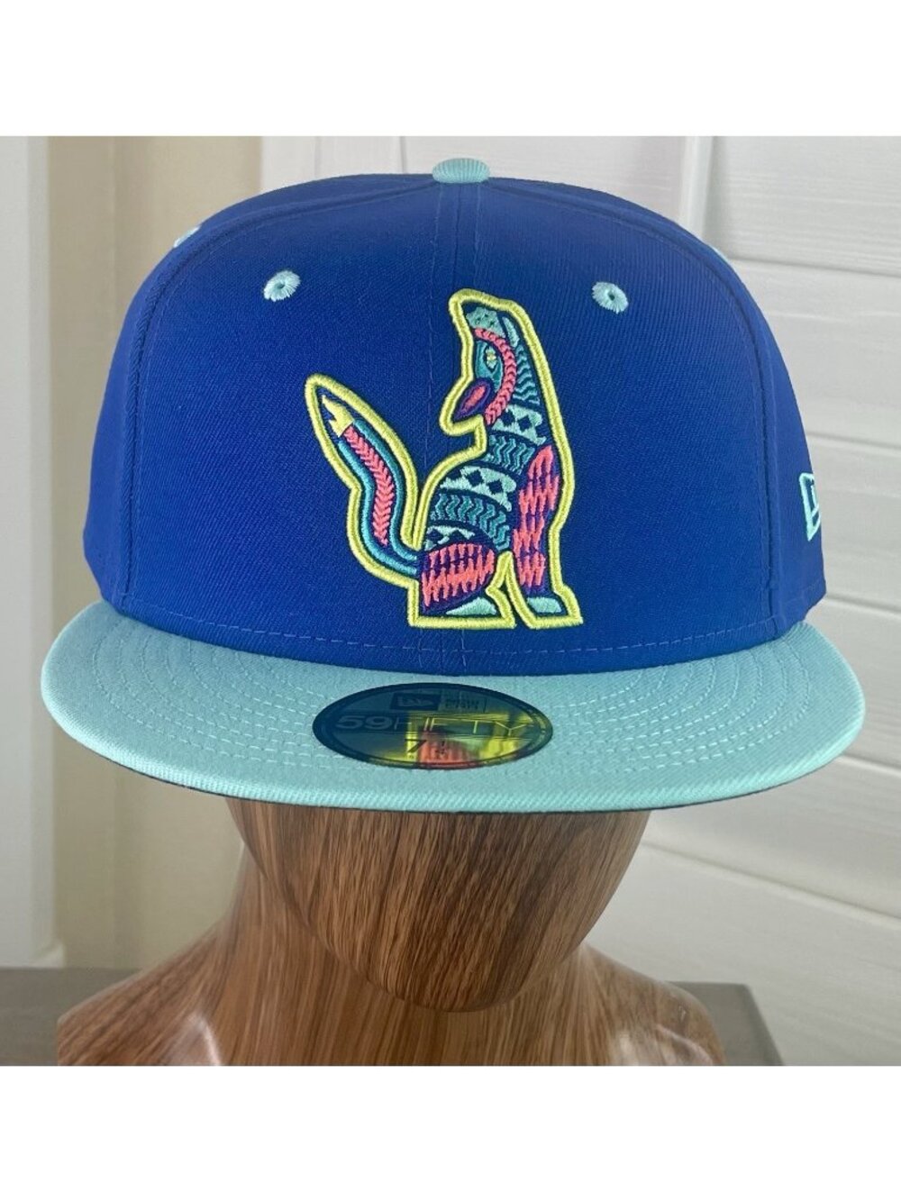 New Era 59Fifty MiLB Sonadores de Hillsboro Blue Fitted Hat Size 7 1/4 - NWT